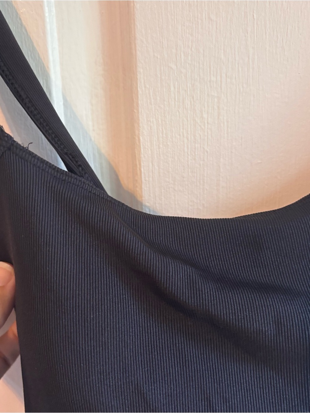 Summersalt Maternity Cinched Current One-Piece Swimsuit Size 8 Black Ribbed - Picture 7 of 8